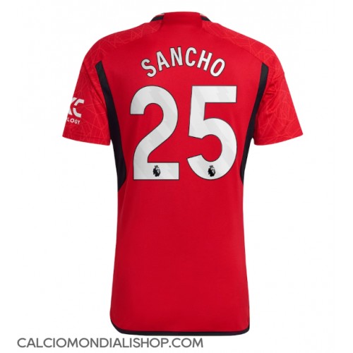Maglie da calcio Manchester United Jadon Sancho #25 Prima Maglia 2023-24 Manica Corta